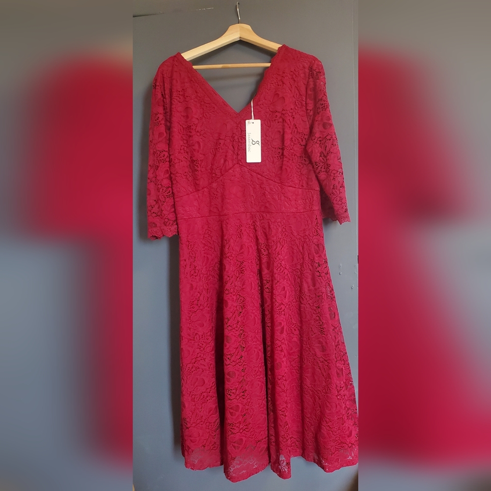 Jasambac Red Lace dress